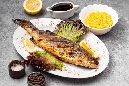 Сибас на углях