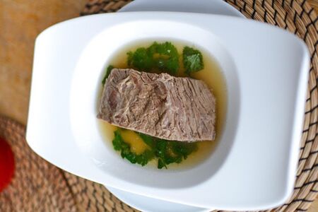 Хашлама по-тбилисски из мраморной грудинки