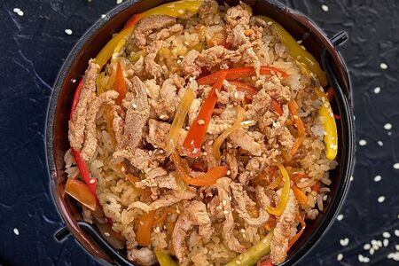 Тяхан со свининой