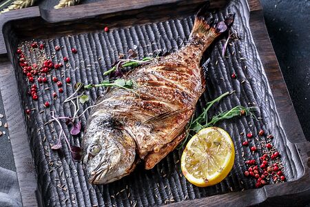 Дорадо на гриле