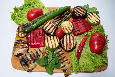 Шашлык из овощного ассорти