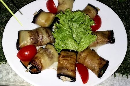 Рулет из баклажанов