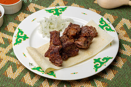 Шашлык из говядины на углях