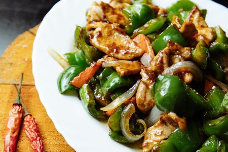 Сладкий перец с мясом