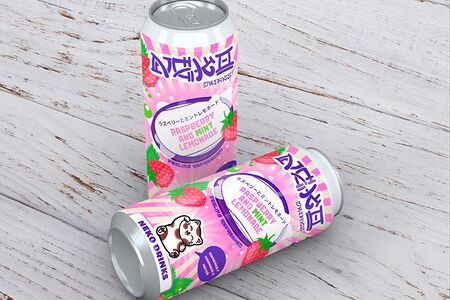 Лимонад Нэко с малиной без сахара