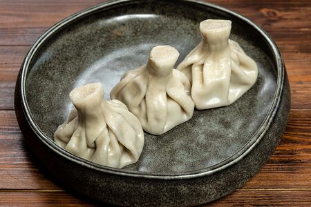 Хинкали с говядиной и свининой
