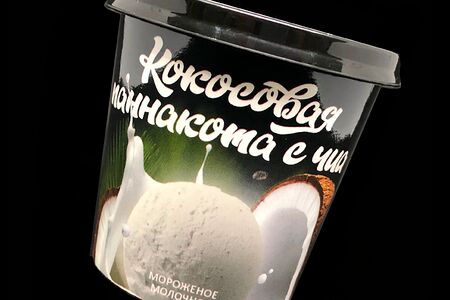 Мороженое молочное Кокосовая паннакота с чиа