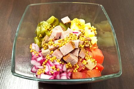 Салат Зимний со свининой