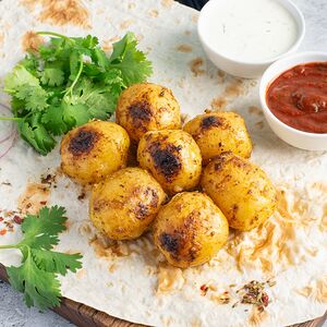 Картофель на мангале