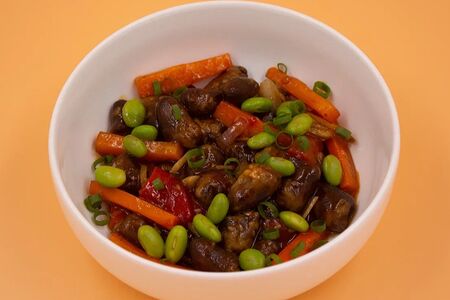 Стир-фрай из сердечек