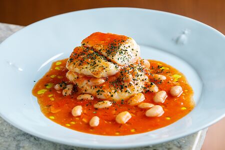 Треска с фасолью