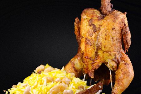 Манди (Йеменский плов) с целой курочкой