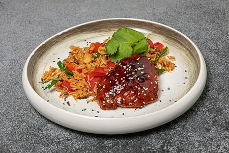 Рис с цыпленком