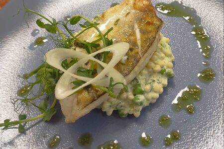 Филе судака, запеченное с лаймовым маслом