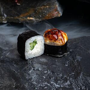 Запеченный с лососем терияки