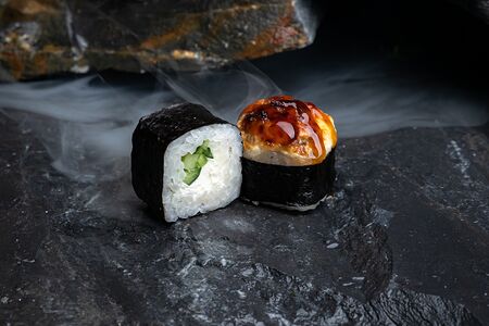 Запеченный с лососем терияки