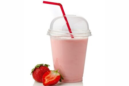 Мoлочный коктейль Клубничный