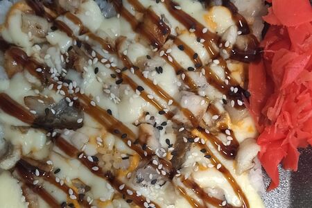 Суси-пицца с курицей