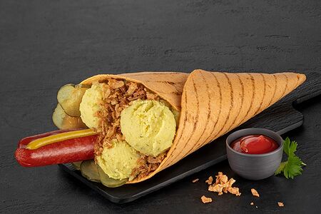 Рулле с колбаской Бергсалями