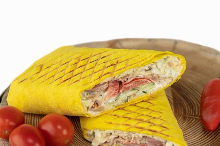 Шаурма грибная Big в сырном лаваше