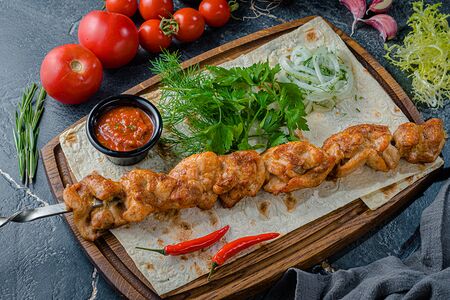 Шашлык из куриного бедра