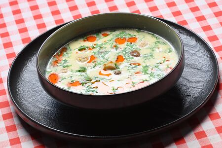 С лесными грибами и фрикадельками