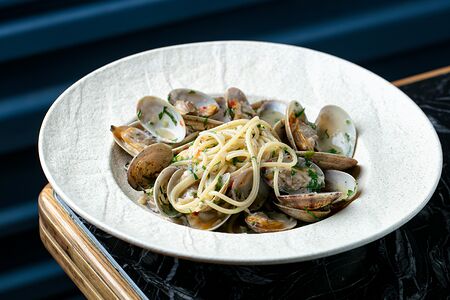 Спагетти вонголе