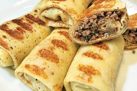 Блины с мясом