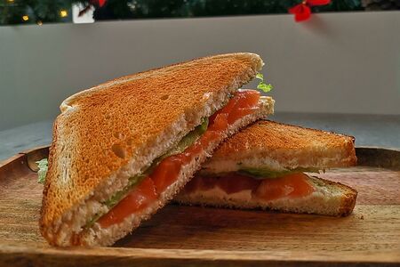 Сэндвич с лососем