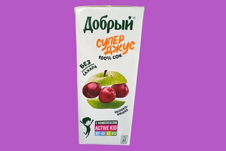Сок Супер джус Яблоко-вишня