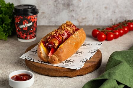 Хот-дог с беконом