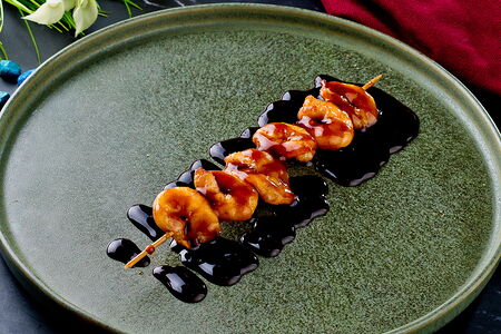 Шашлычок из креветок в соусе Терияки