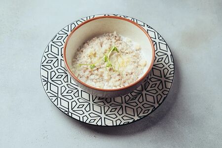 Сливочная гречка с пармезаном
