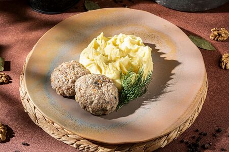 Котлеты домашние с пюре (на пару)