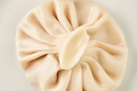 Хинкали с мясом и зеленью