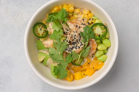 Поке с креветками