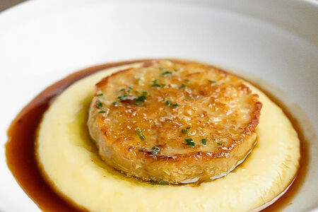 Куриная котлета, запечённое картофельное пюре