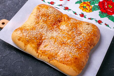 Пирог со шпинатом и сыром