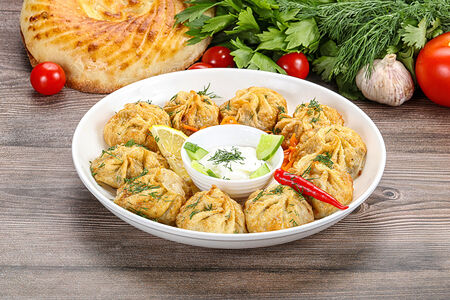 Манты жареные