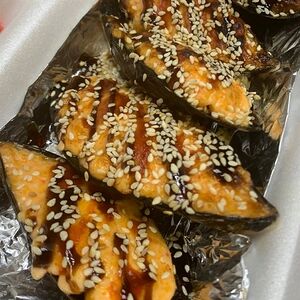 Запечённые мидии спайси