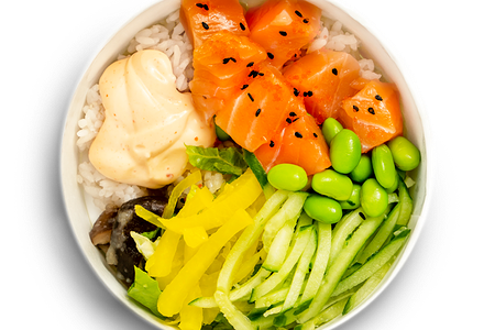 Поке с лососем