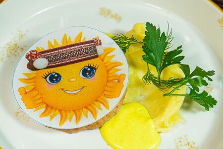 Детская куриная котлетка