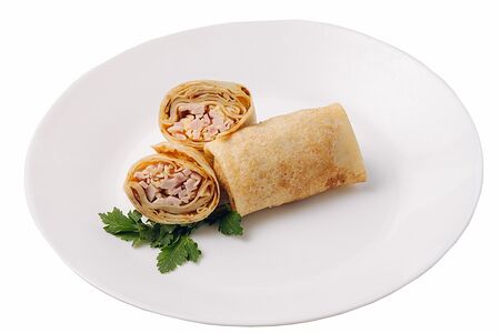 Блинчики с ветчиной и сыром