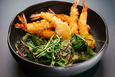 Креветки темпура