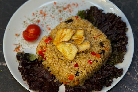 Японский плов с курицей