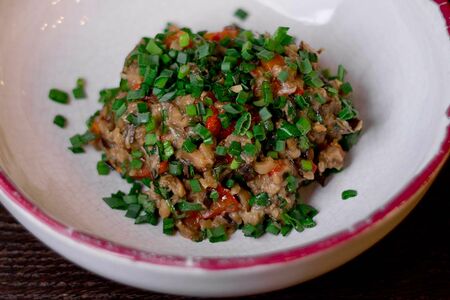 Салат из жареных баклажанов