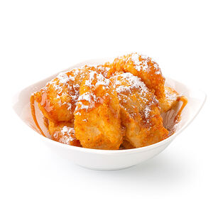 Бананы в кокосовой темпуре