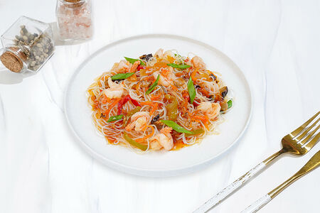 Лапша с креветками 200 г, Доставка