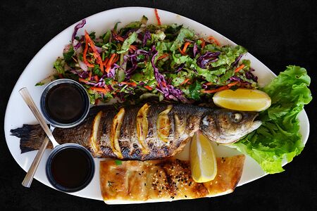 Сибас на мангале