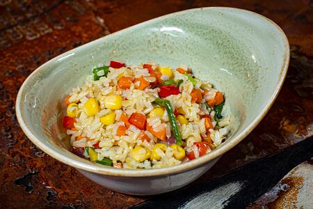 Рис Бурый с овощами